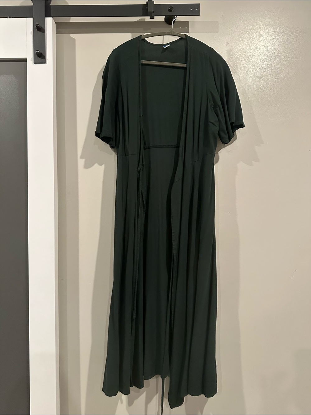 Old Navy Dark Green Maxi Wrap Dress